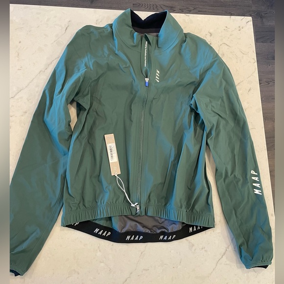 MAAP Prime Light Waterproof Jacket Matte Green Women Size M - Picture 1 of 5